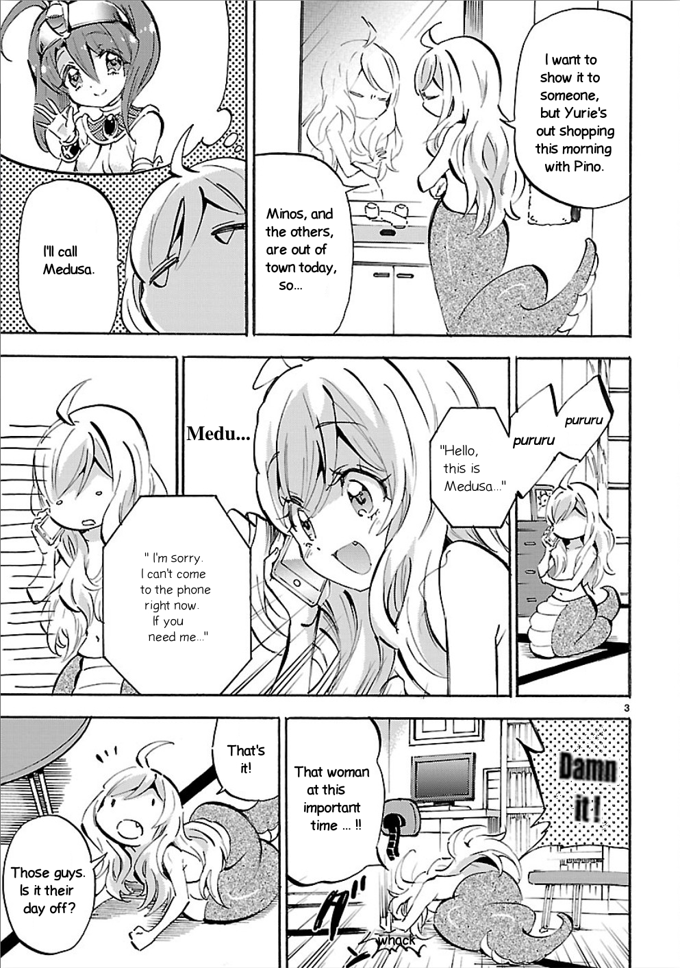 Jashin-Chan Dropkick Vol.13 Chapter 155: White And Long Hair - Picture 3