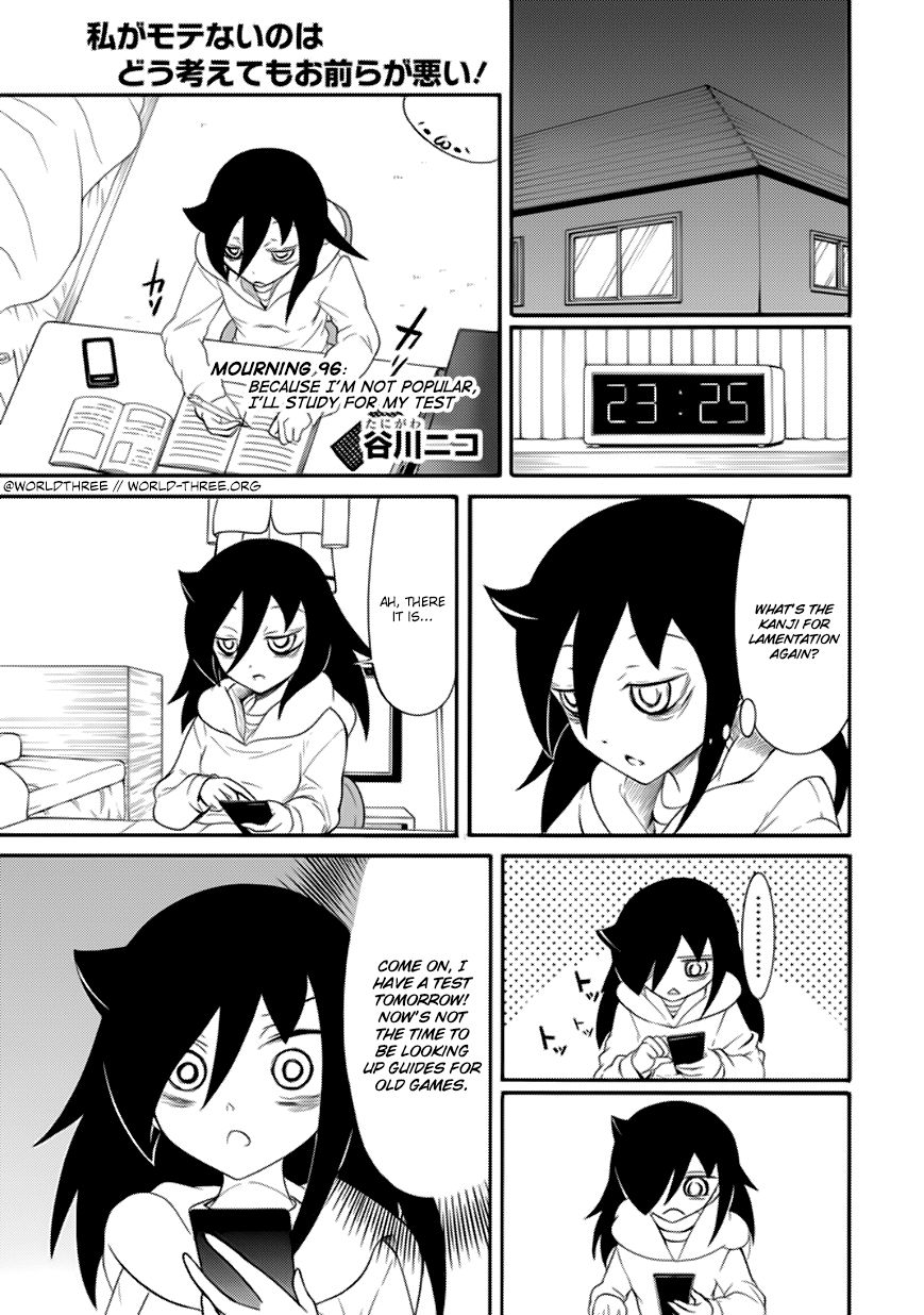 It's Not My Fault That I'm Not Popular! Vol.10 Chapter 96: Because I'm Not Popular, I'll Study For My Test - Picture 1