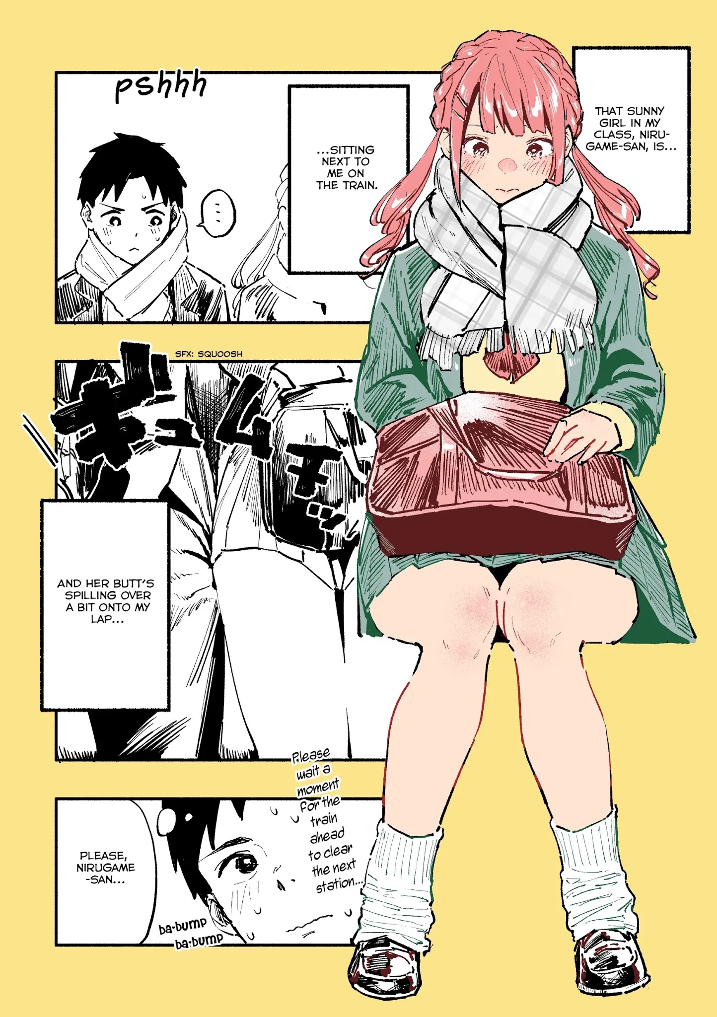 Nirugame-Chan With The Huge Ass And Usami-Kun Chapter 19: A Story Of A Girl With A Huge Ass And I Who Are Late - Picture 1