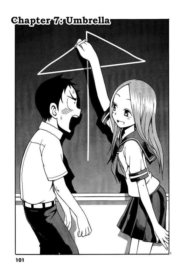 Karakai Jouzu No Takagi-San Vol.1 Chapter 7 : Umbrella - Picture 1