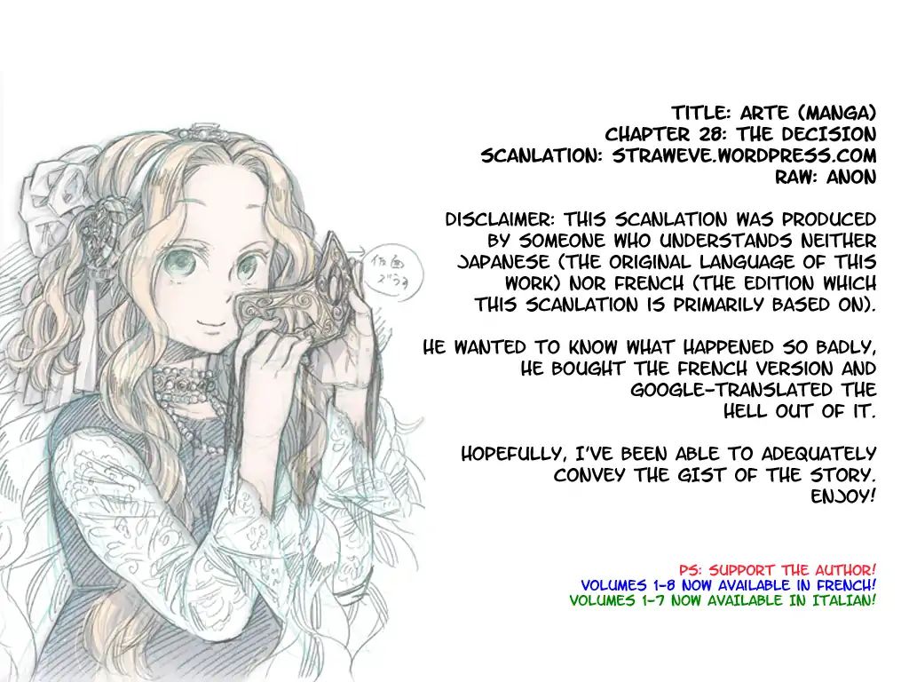 Arte Vol.6 Chapter 28: The Decision - Picture 1