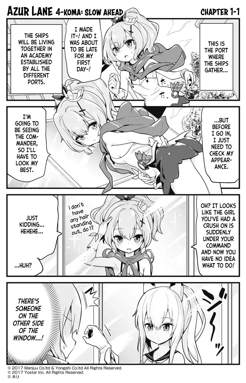 Azur Lane 4-Koma: Slow Ahead Chapter 1 - Picture 1