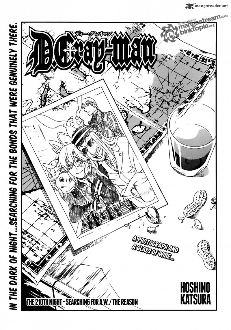 D.gray-Man Chapter 210 : Searching For A.w. / The Reason - Picture 1