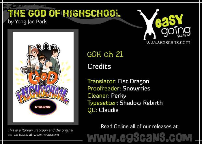 The God Of High School Chapter 21 - Picture 1