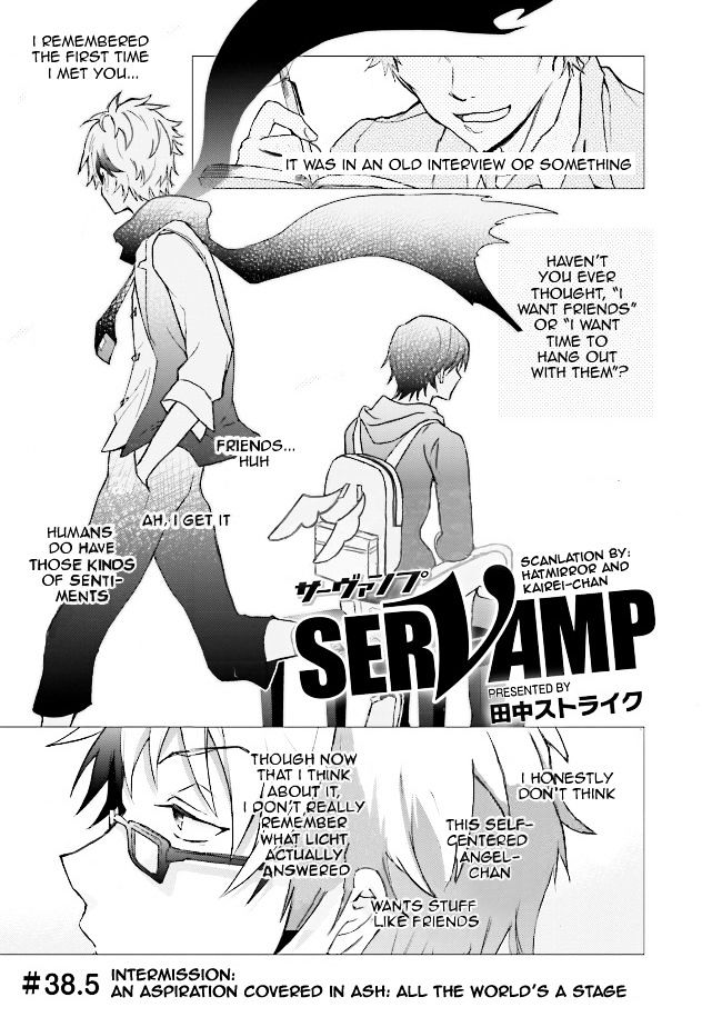 Servamp Chapter 38.5 : ~Intermission: An Aspiration Covered In Ash: All The World's A Stage~ - Picture 1