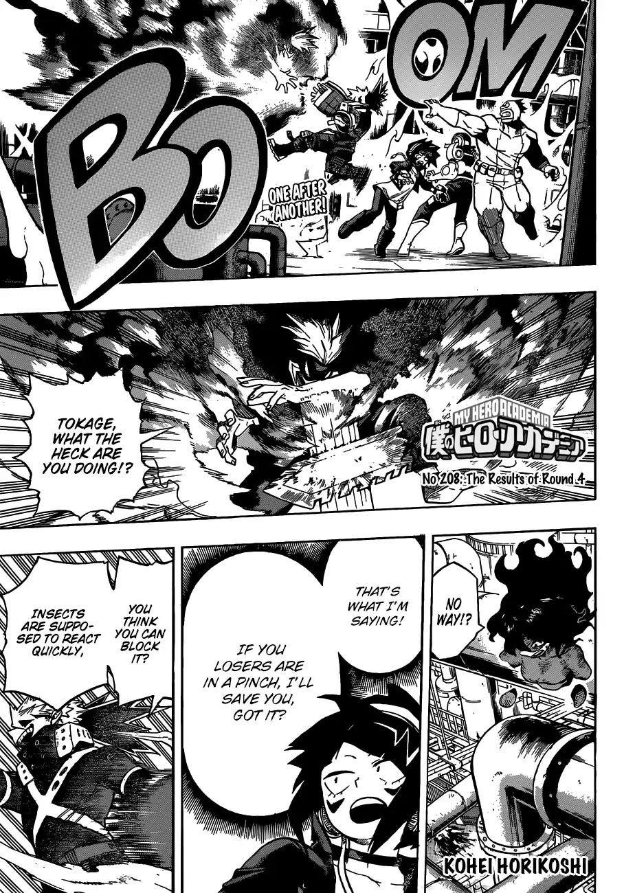 Boku No Hero Academia Chapter 208: The Results Of Round 4 - Picture 1