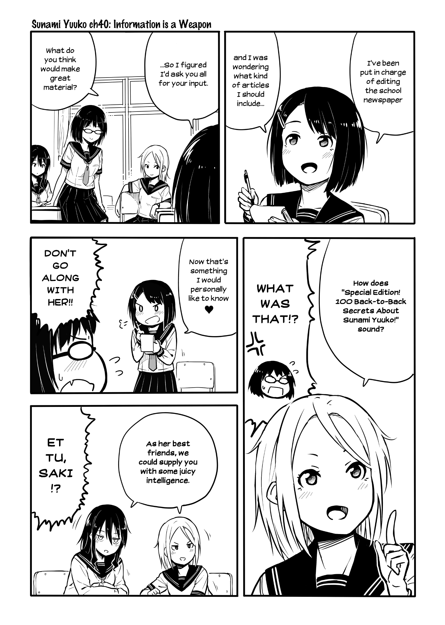 Sunami Yuuko And The Yuri People Chapter 40: Information Is A Weapon - Picture 1