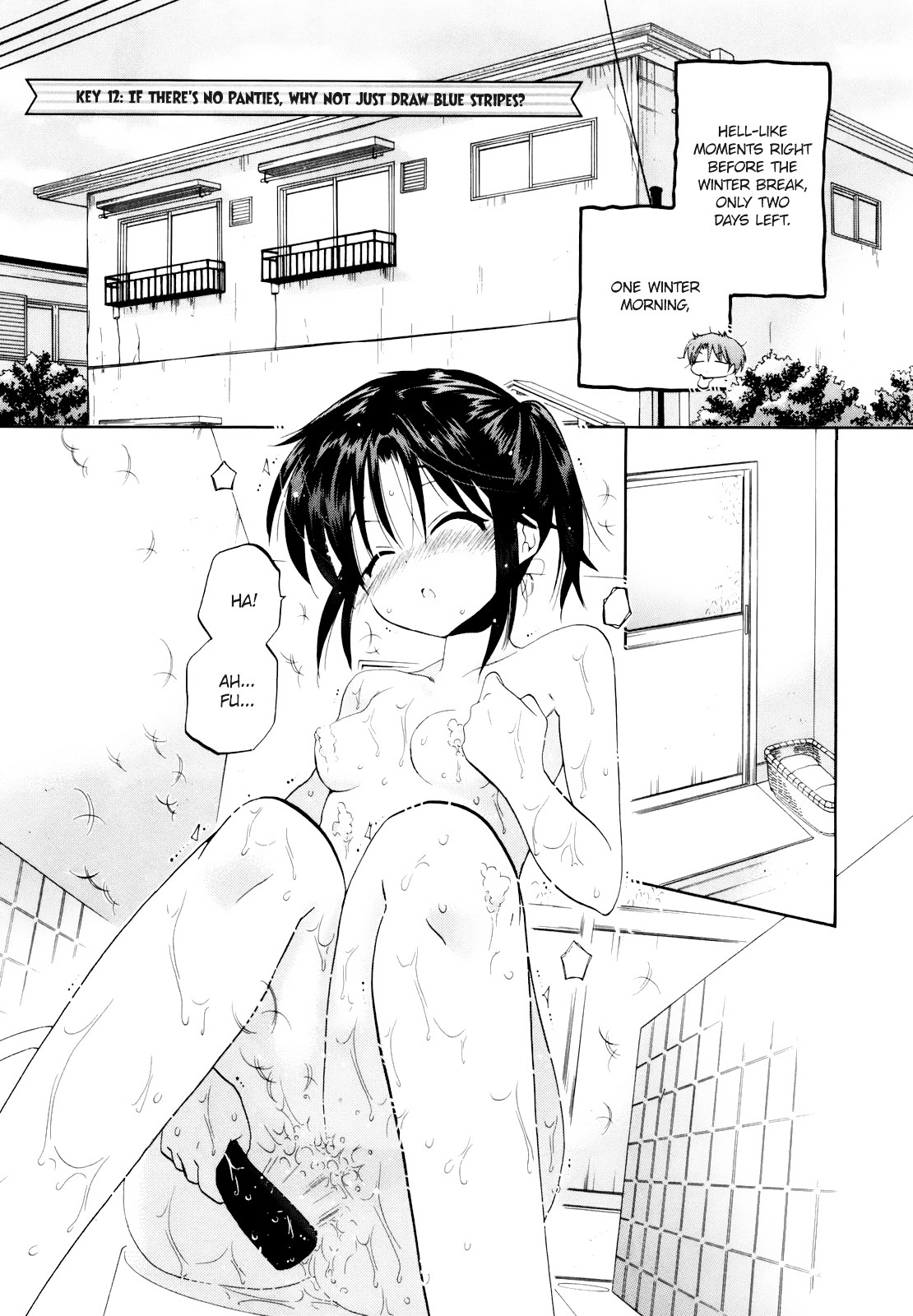 Kanojo No Kagi Wo Akeru Houhou Chapter 12 : If There S No Panties, Why Not Just Draw Blue Stripes? - Picture 1
