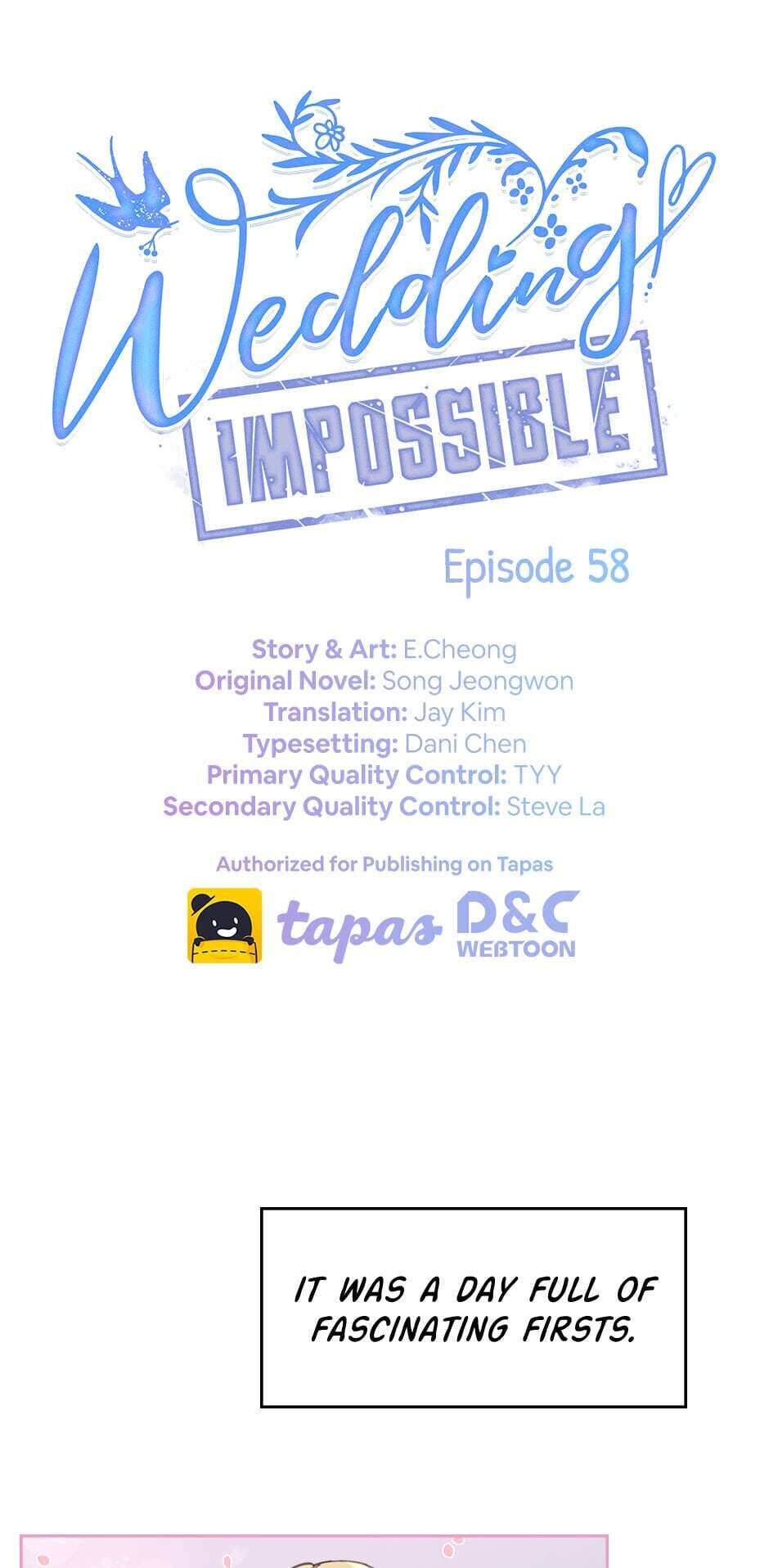 Wedding Impossible Chapter 58 - Picture 1