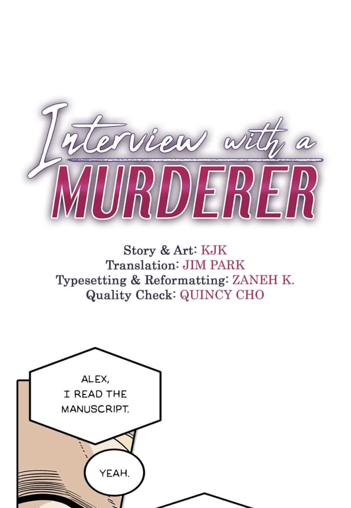 Interview With A Murderer - Page 1