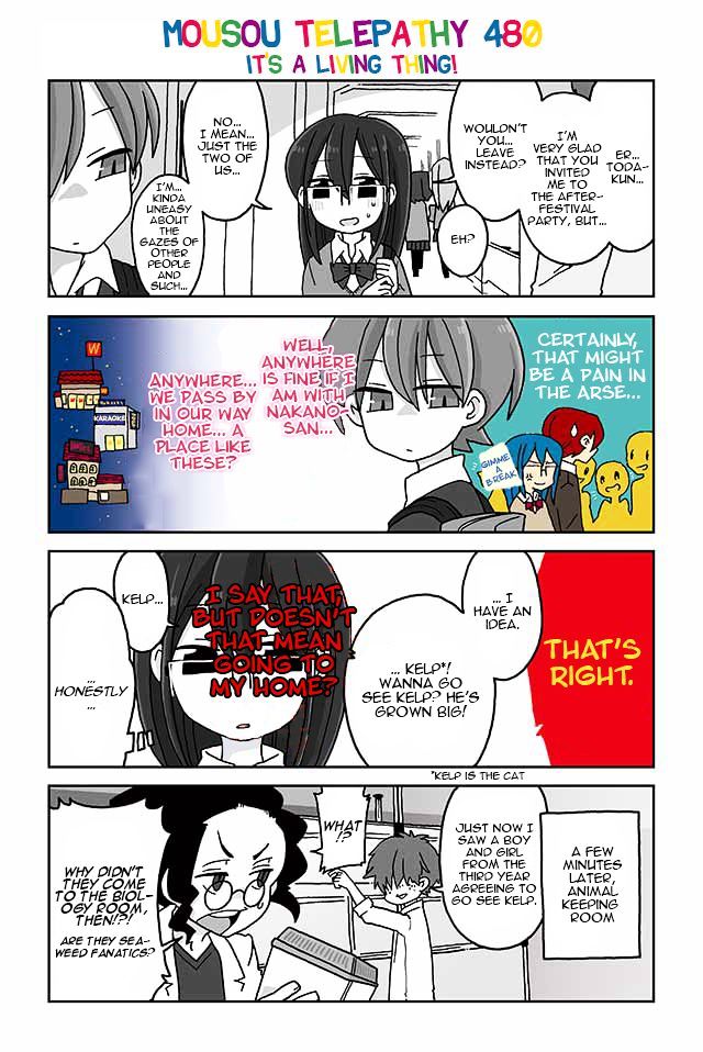 Mousou Telepathy Chapter 480 : It's A Living Thing - Picture 1