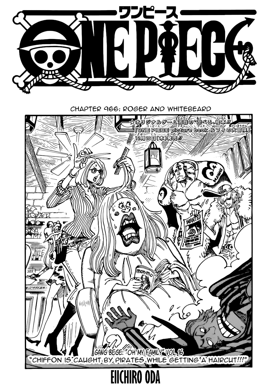 One Piece Chapter 966: Roger And Whitebeard - Picture 1