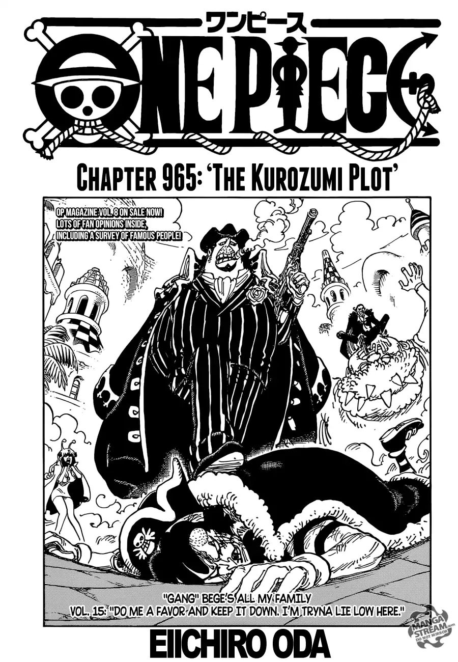 One Piece Chapter 965: The Kurozumi Plot - Picture 1