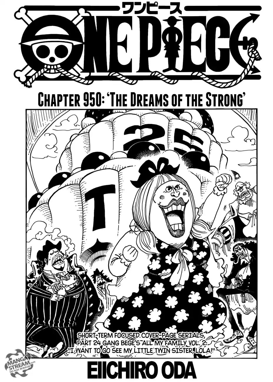 One Piece Chapter 950: The Dreams Of The Strong - Picture 2