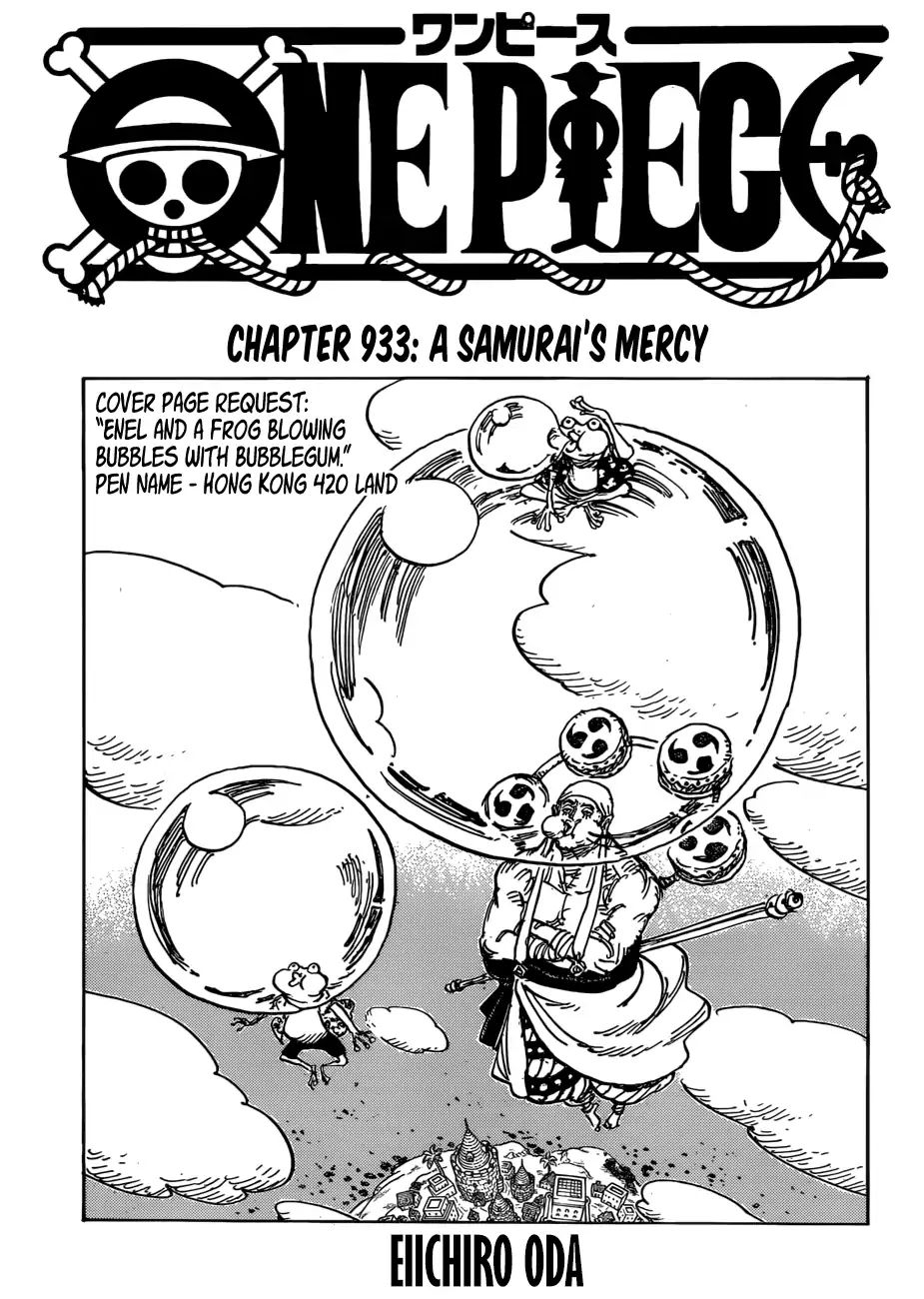 One Piece Chapter 933: A Samurai S Mercy - Picture 1