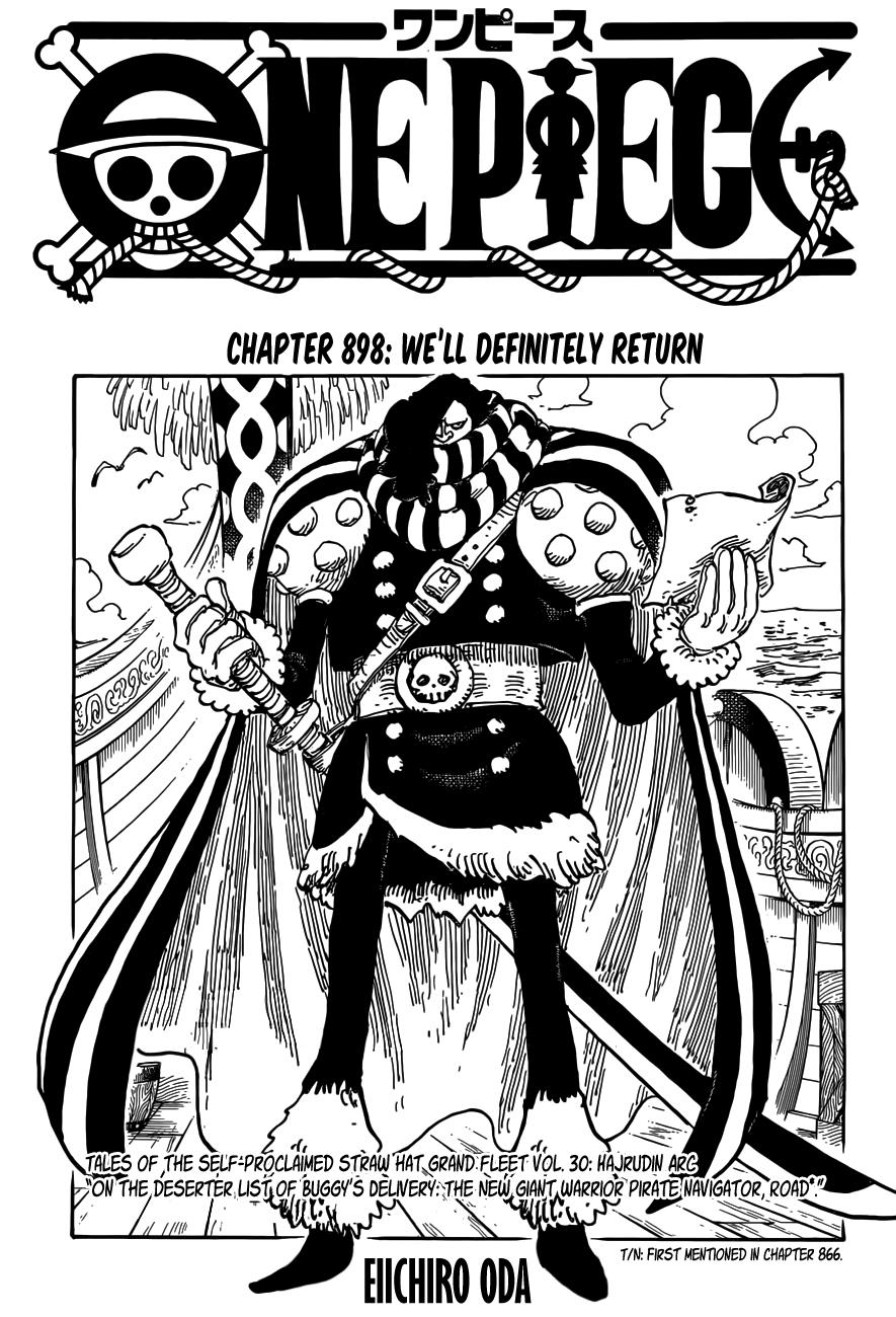 One Piece Chapter 898 - Picture 1