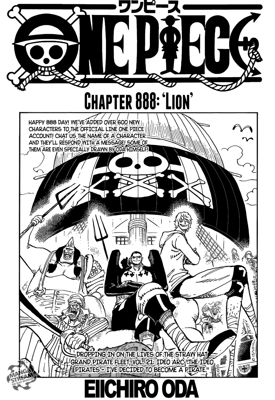 One Piece Chapter 888 - Picture 1