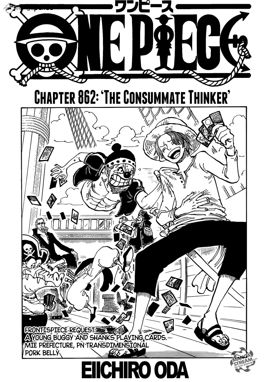 One Piece Chapter 862 : The Consummate Thinker - Picture 1