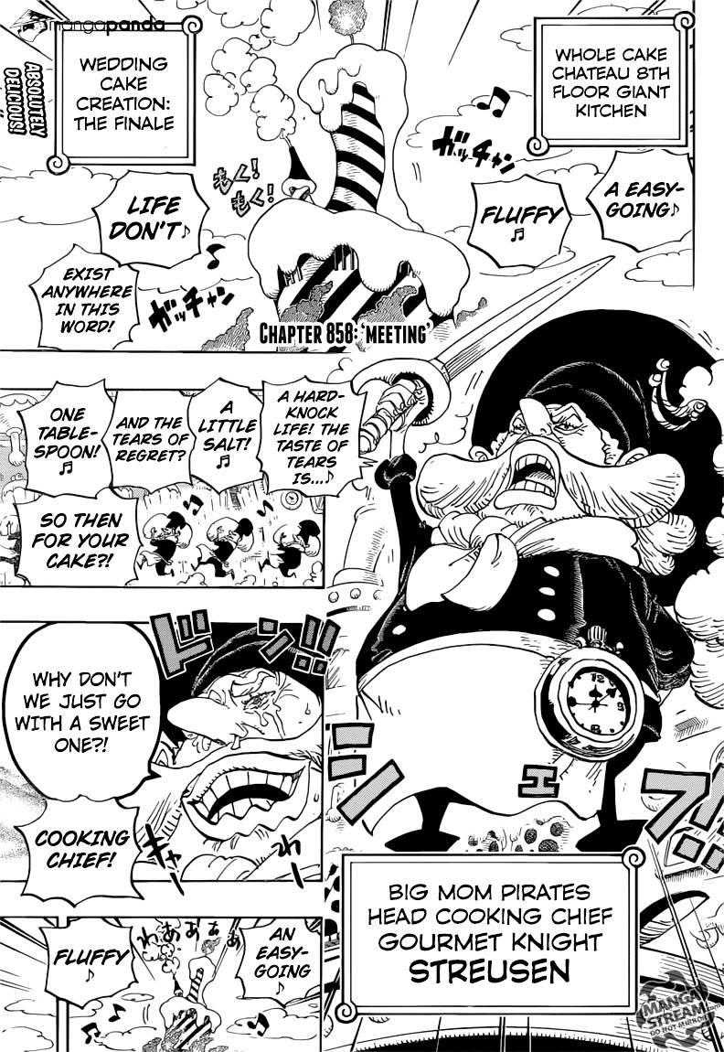 One Piece Chapter 858 : Meeting - Picture 3