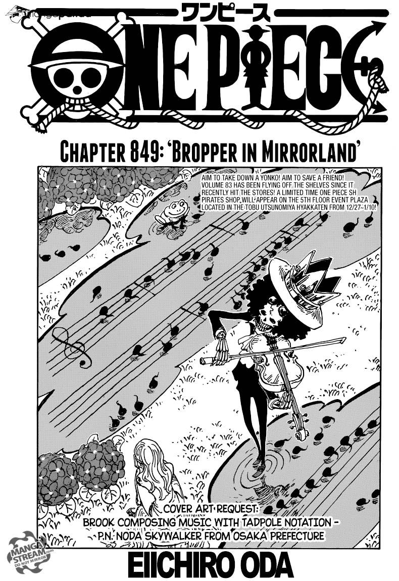 One Piece Chapter 849 : Bropper In Mirrorland - Picture 2