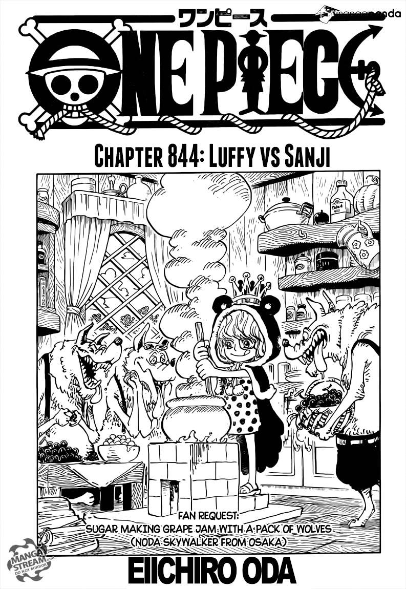 One Piece Chapter 844 : Luffy Vs. Sanji - Picture 1