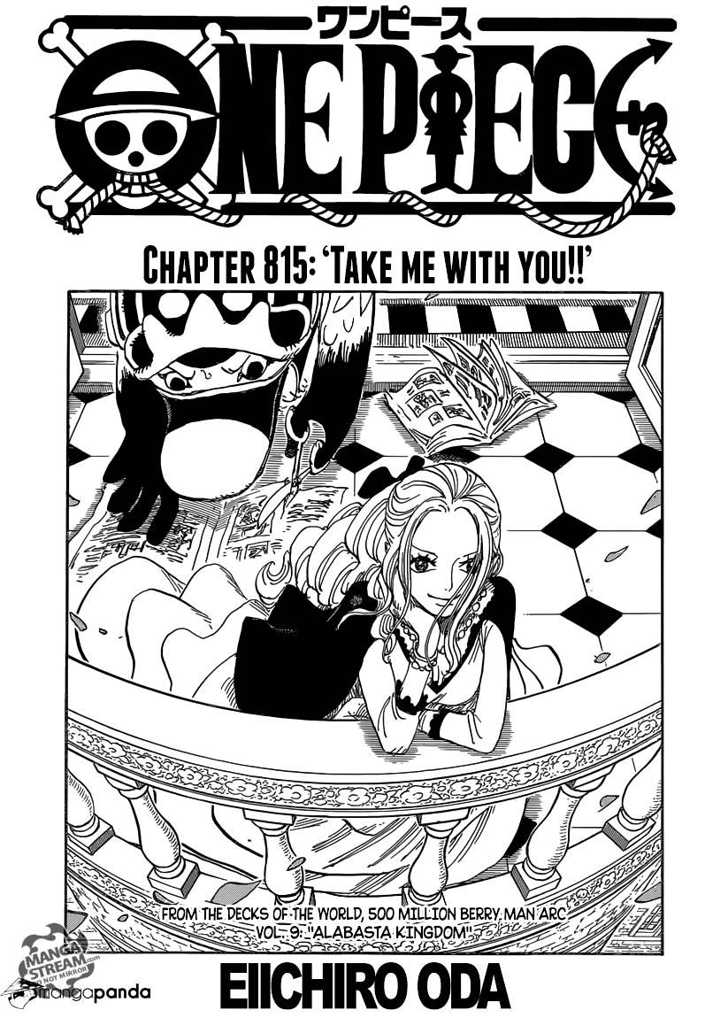 One Piece Chapter 815 : Take Me With You - Picture 1