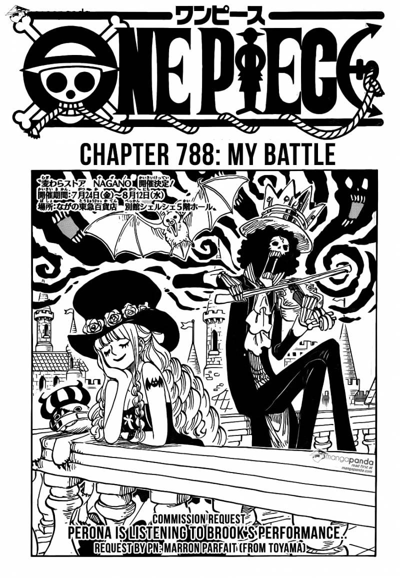 One Piece Chapter 788 : My Battle - Picture 1