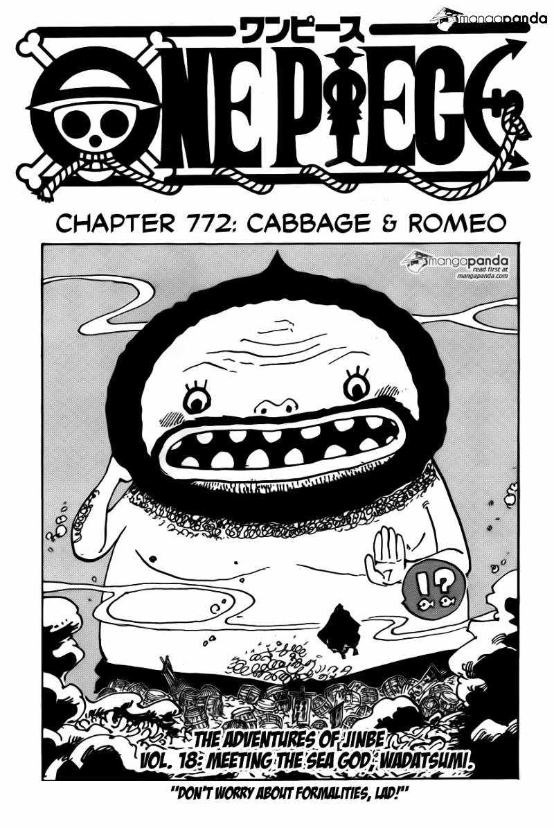 One Piece Chapter 772 : Cabbage & Romeo - Picture 1
