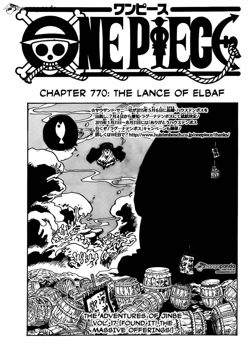One Piece Chapter 770 : The Lance Of Elbaf - Picture 1