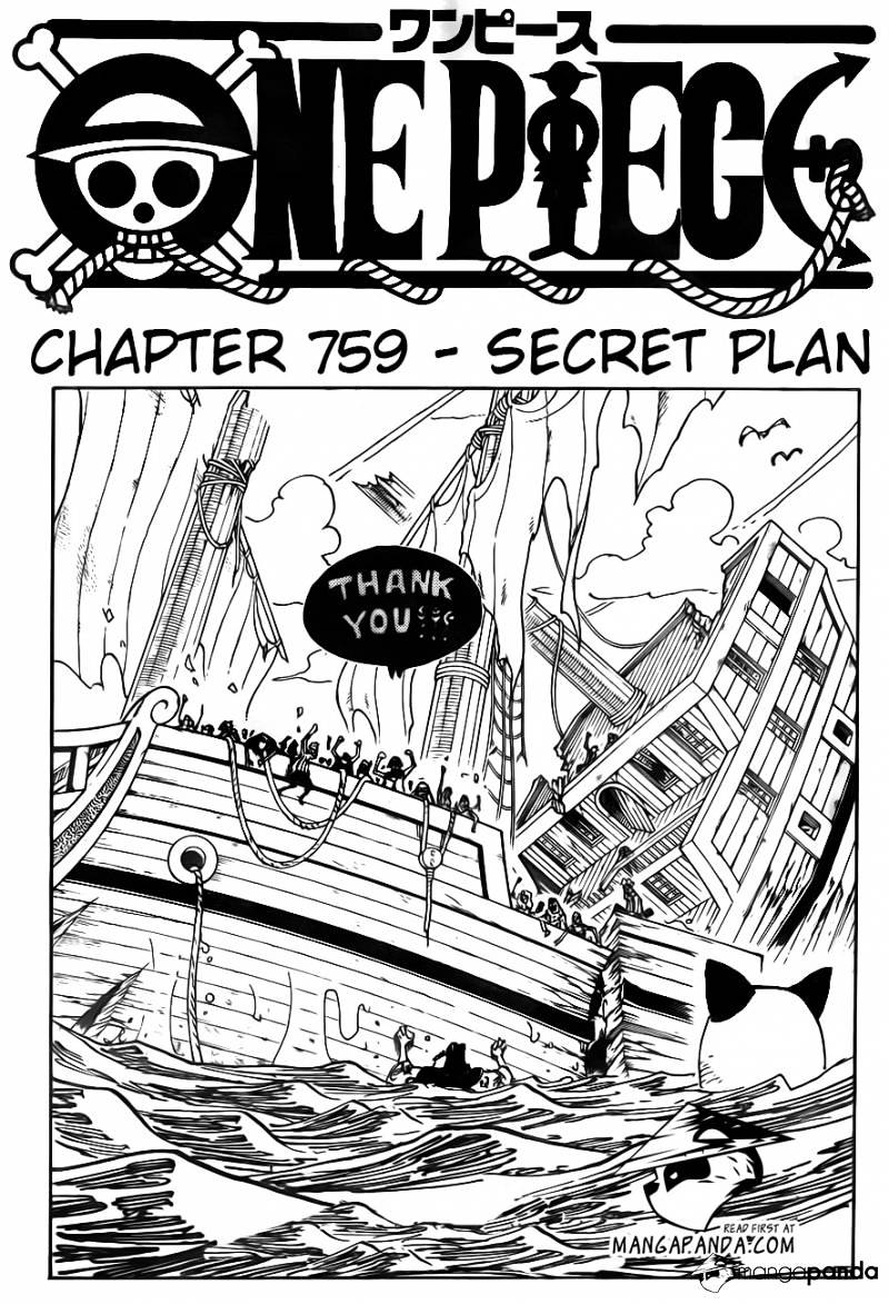 One Piece Chapter 759 : Secret Plan - Picture 2