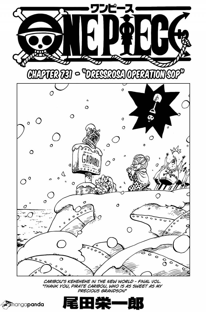 One Piece Chapter 731 : Dressrosa Operation Sop - Picture 1