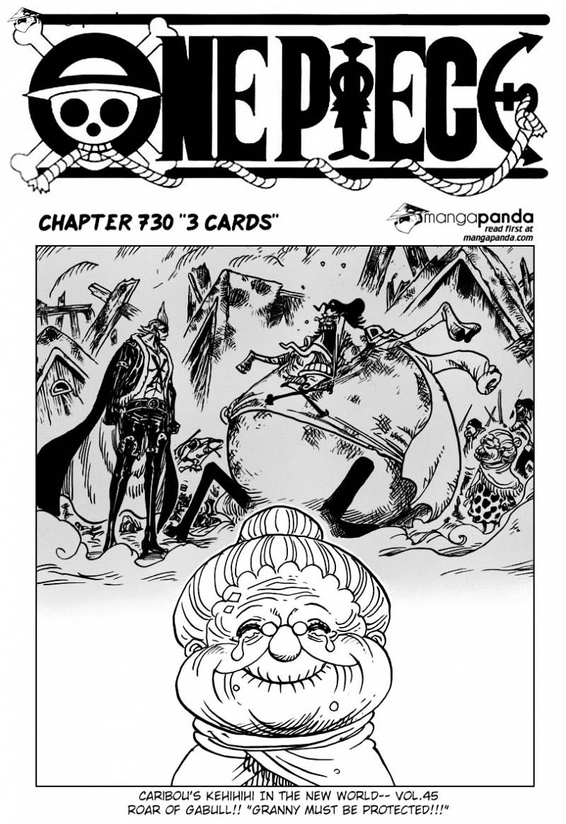 One Piece Chapter 730 : 3 Cards - Picture 3