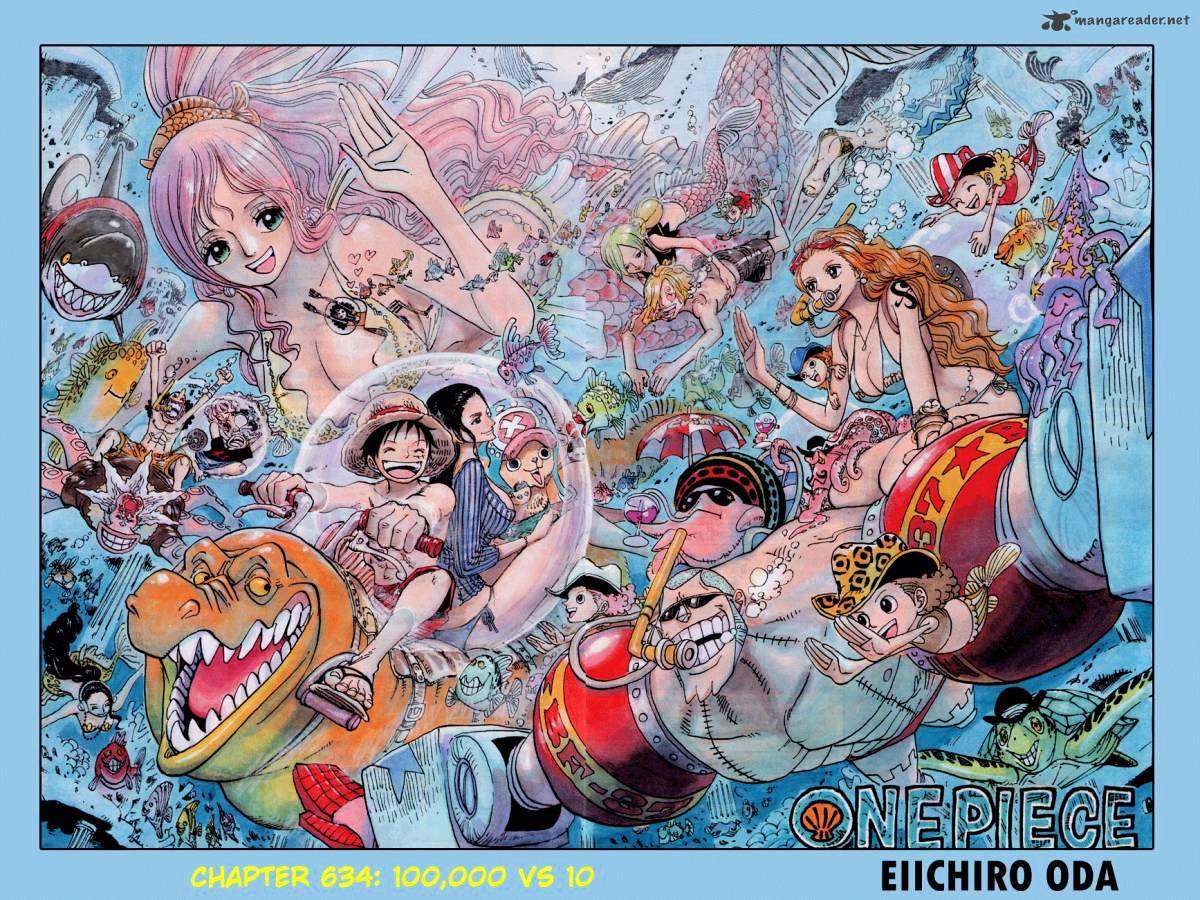 One Piece Chapter 634 : 100.000 Vs 10 - Picture 1