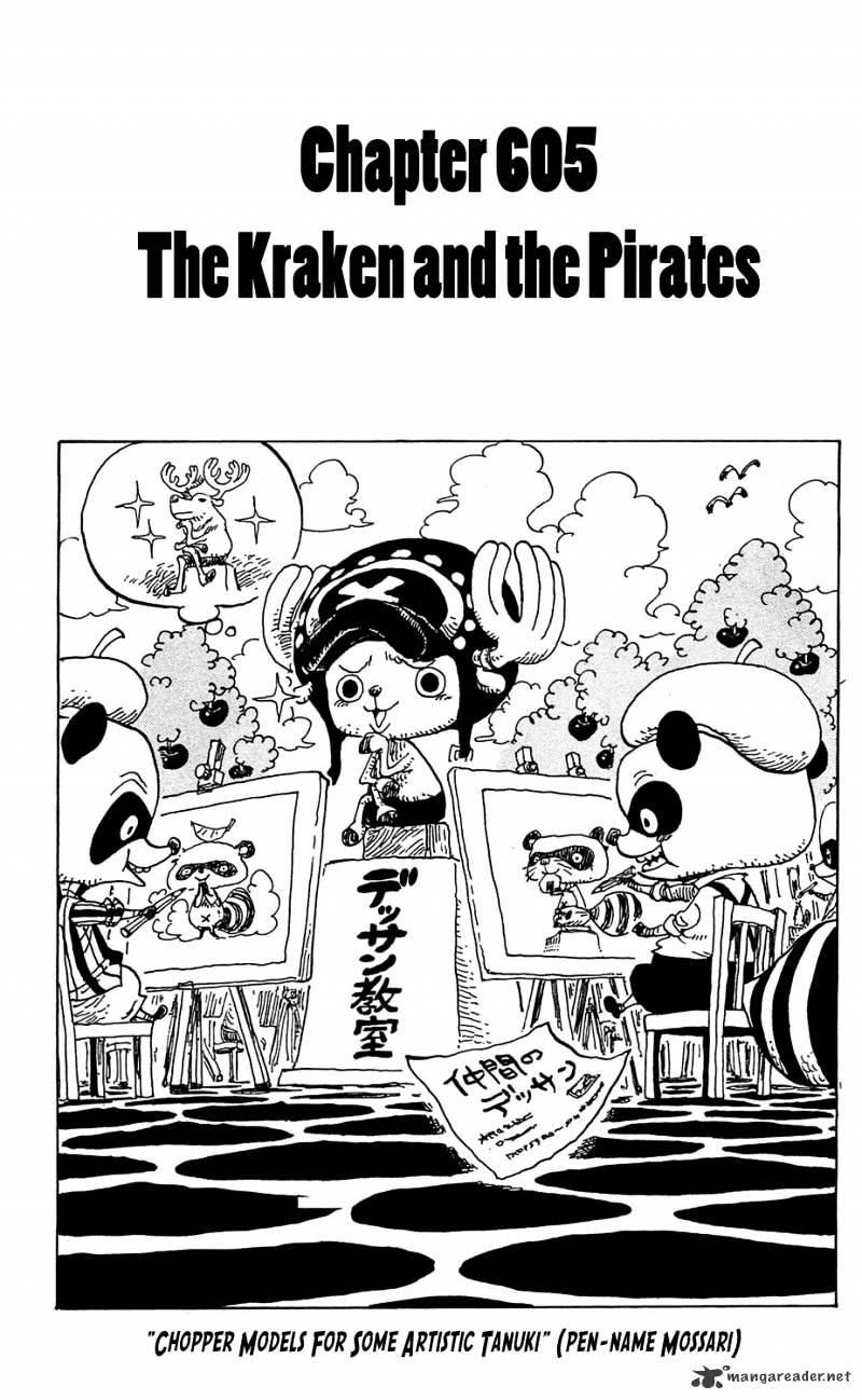One Piece Chapter 605 : The Kraken And The Pirates - Picture 1