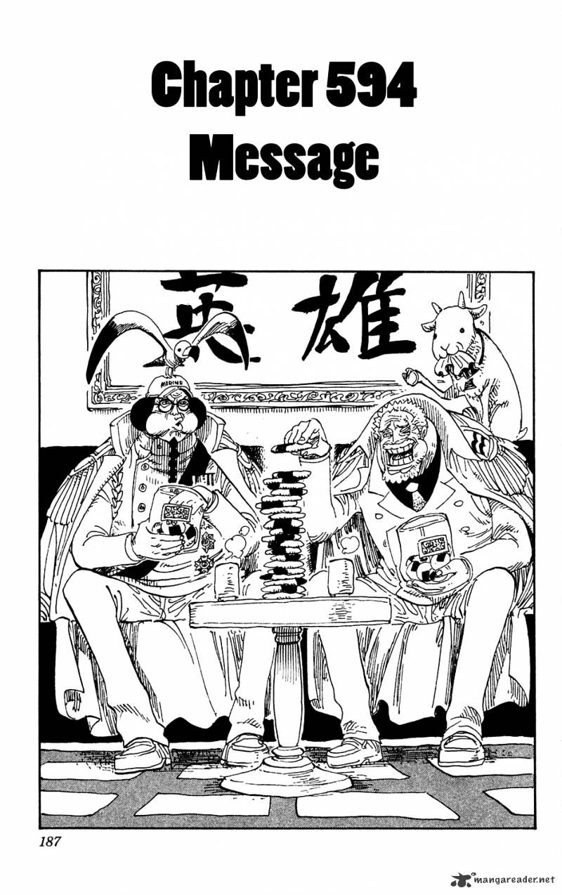 One Piece Chapter 594 : Message - Picture 1