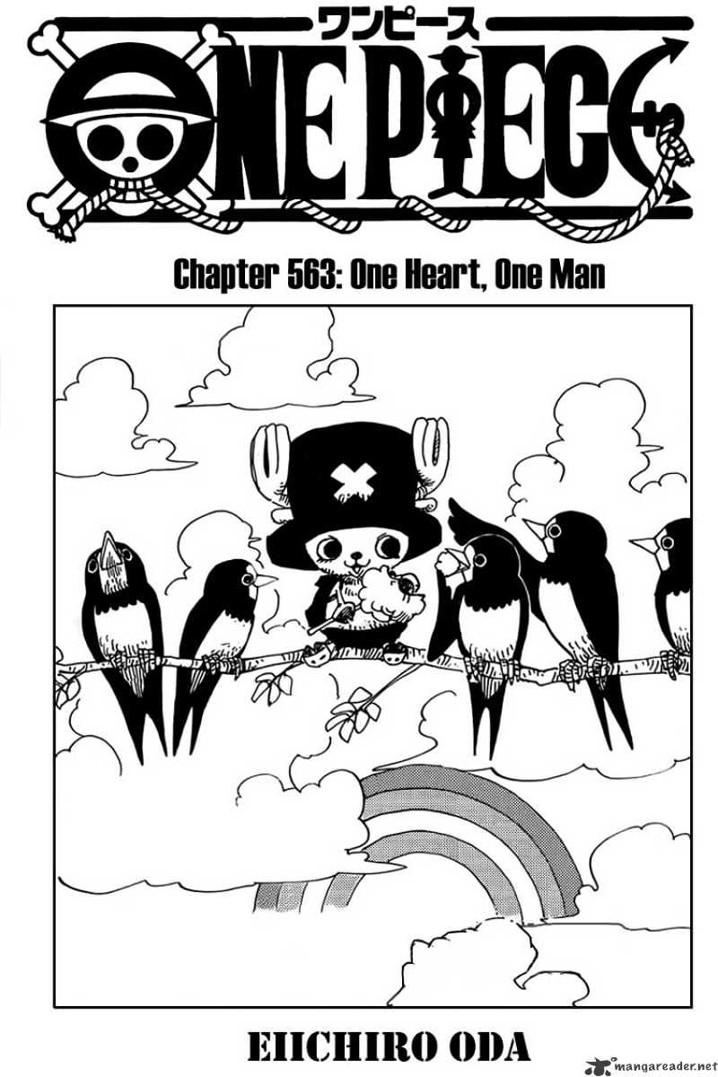 One Piece Chapter 563 : One Heart, One Man - Picture 1