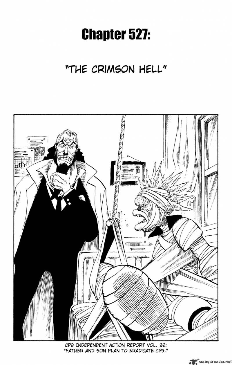 One Piece Chapter 527 : Crimson Hell - Picture 1