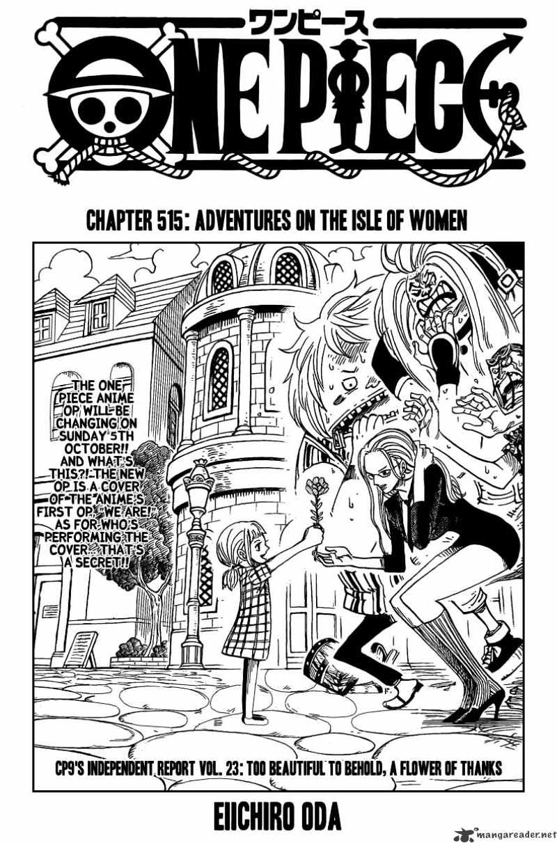One Piece Chapter 515 : Adventures On The Isle Of Women - Picture 1