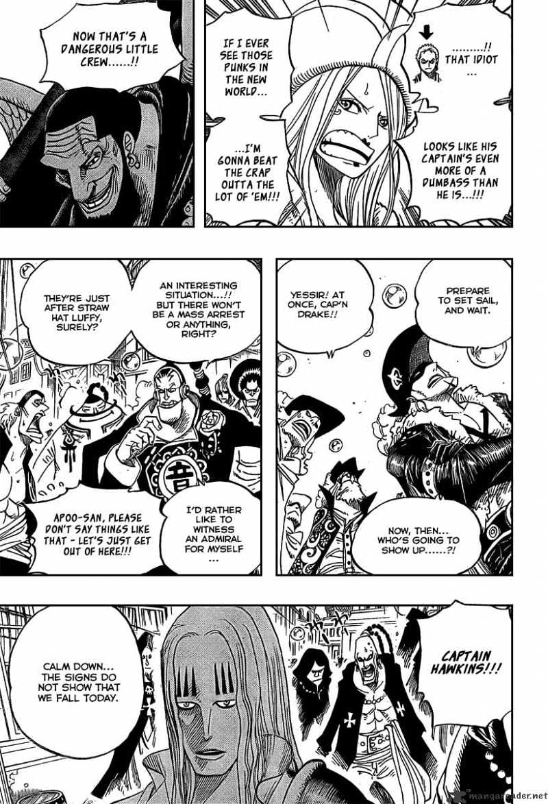 One Piece Chapter 504 : Pirate Front Line On The Move!! - Picture 3