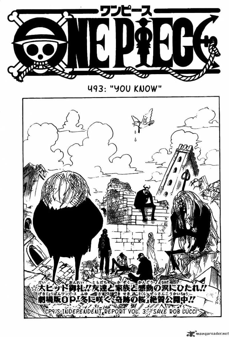 One Piece Chapter 493 : You Know - Picture 1