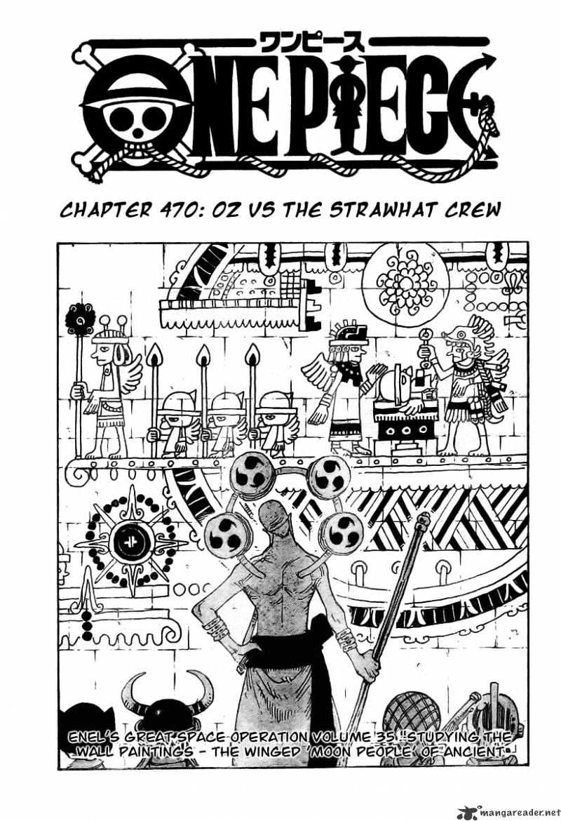 One Piece Chapter 470 : Oz Vs The Strawhat Crew - Picture 1