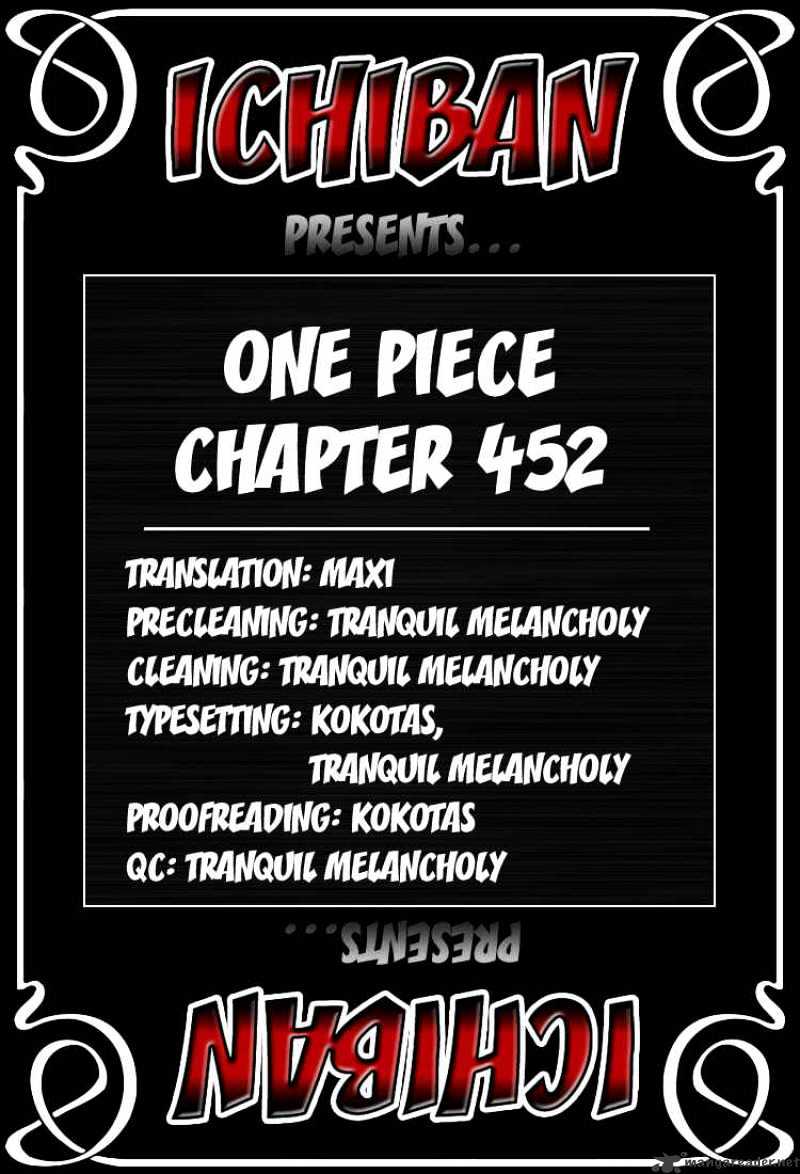 One Piece Chapter 452 : Jigorou Of The Wind - Picture 1