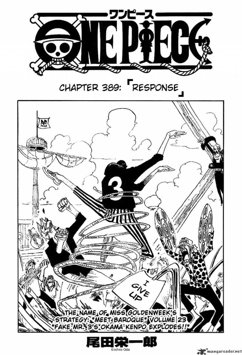One Piece Chapter 389 : Response - Picture 1