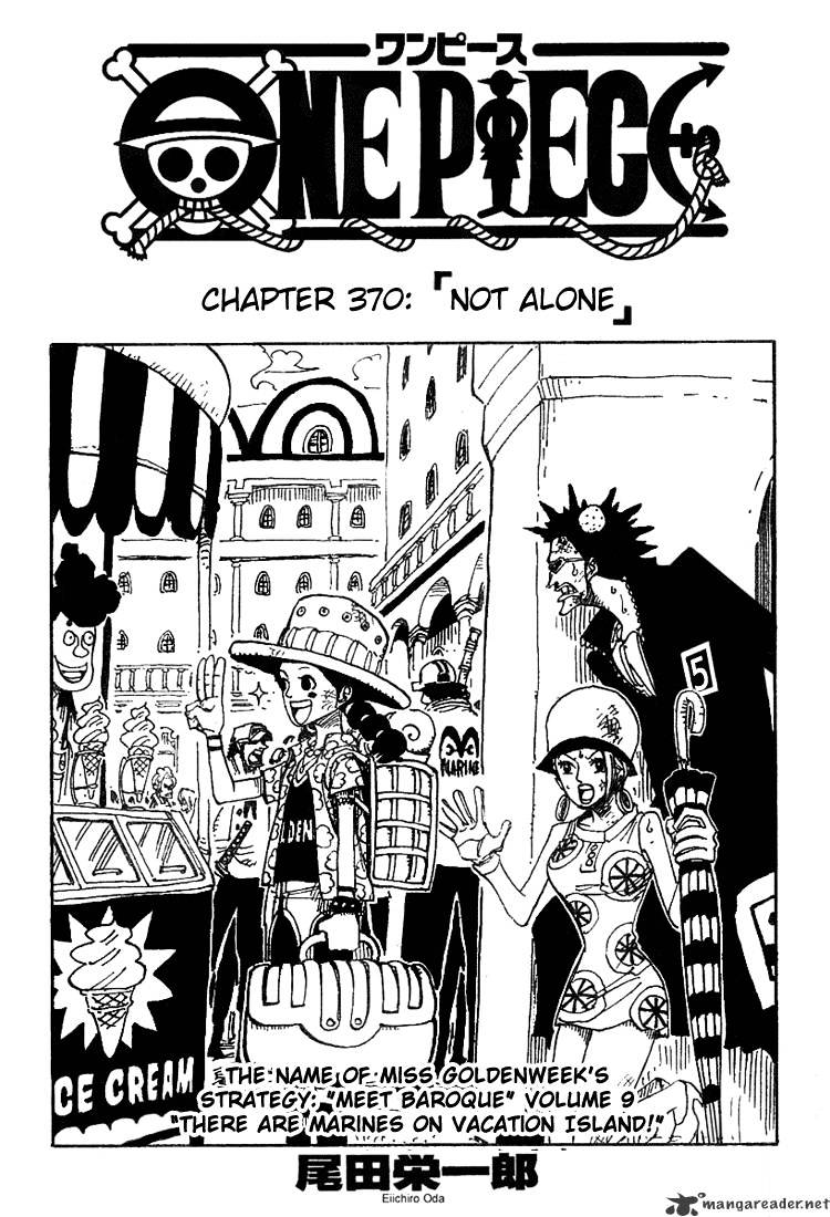 One Piece Chapter 370 : Not Alone - Picture 1