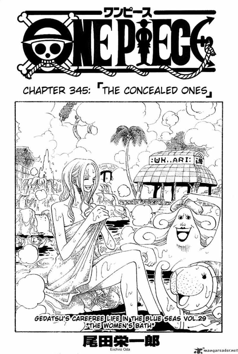 One Piece Chapter 345 : The Concealed Ones - Picture 1