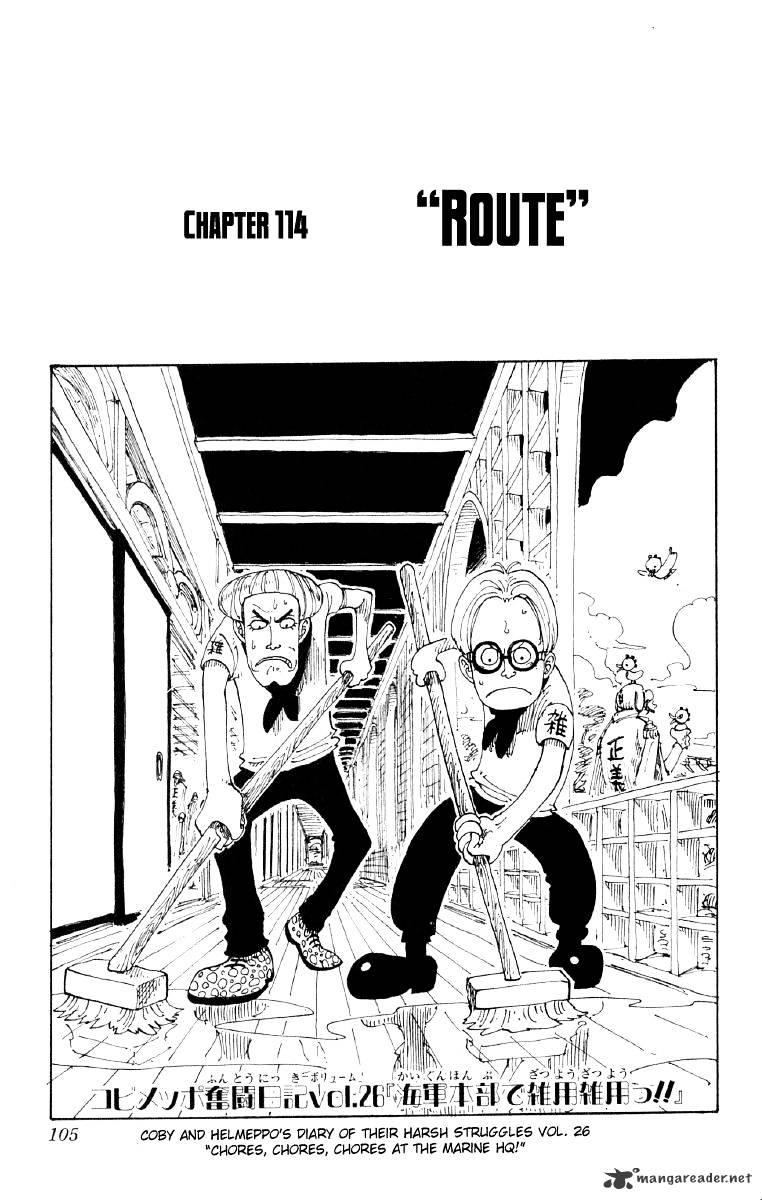 One Piece Chapter 114 : The Route - Picture 1