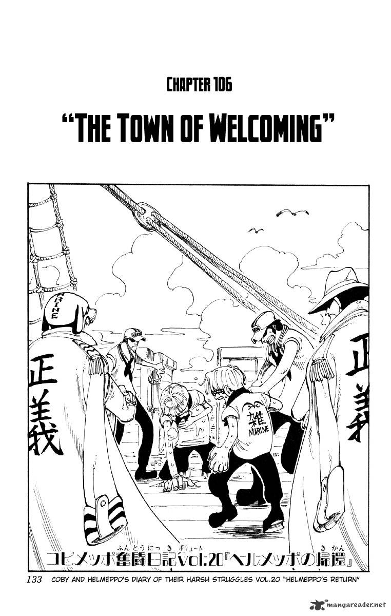 One Piece Chapter 106 : The Welcome Town - Picture 1