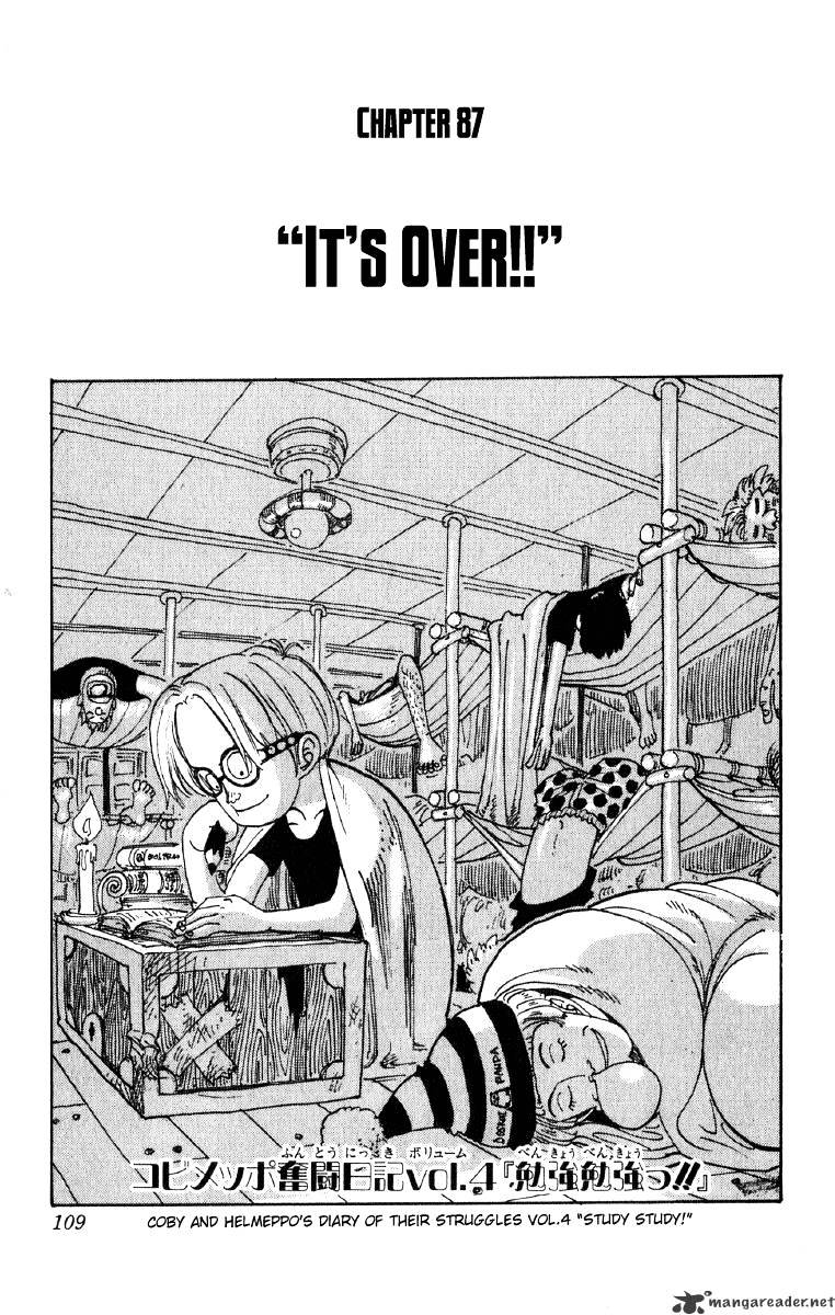 One Piece Chapter 87 : Its All Over - Picture 1