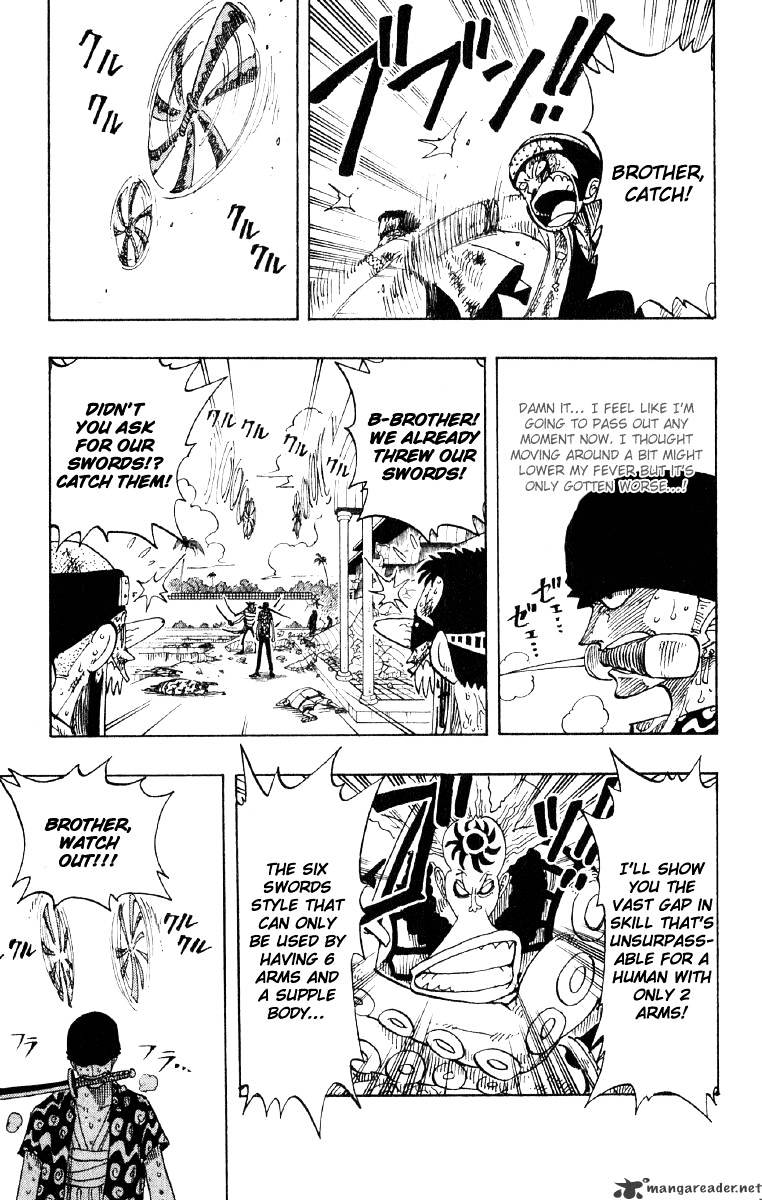 One Piece Chapter 85 : Three Swords Vs Six Swords - Picture 3
