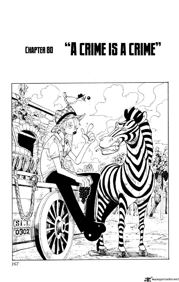 One Piece Chapter 80 : A Sin Is A Sin - Picture 1